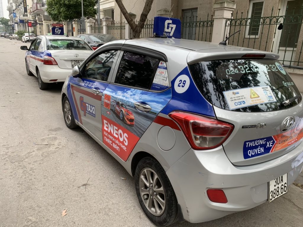 Quảng cáo xe taxi