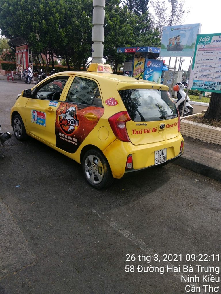Quảng cáo xe taxi