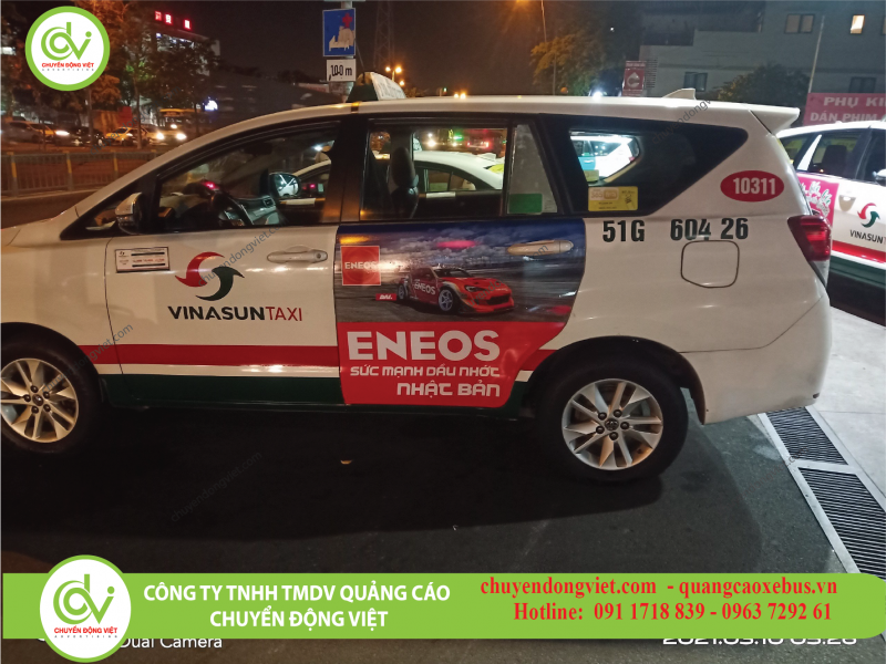 Quảng cáo xe taxi