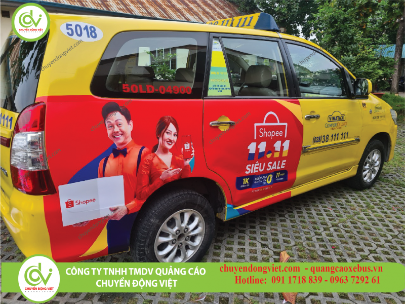 Quảng cáo xe taxi